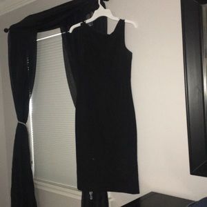 Banana republic black stretch dress